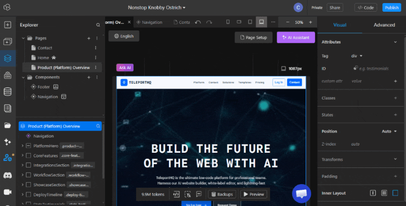 Animation of SEO Toolkit feature